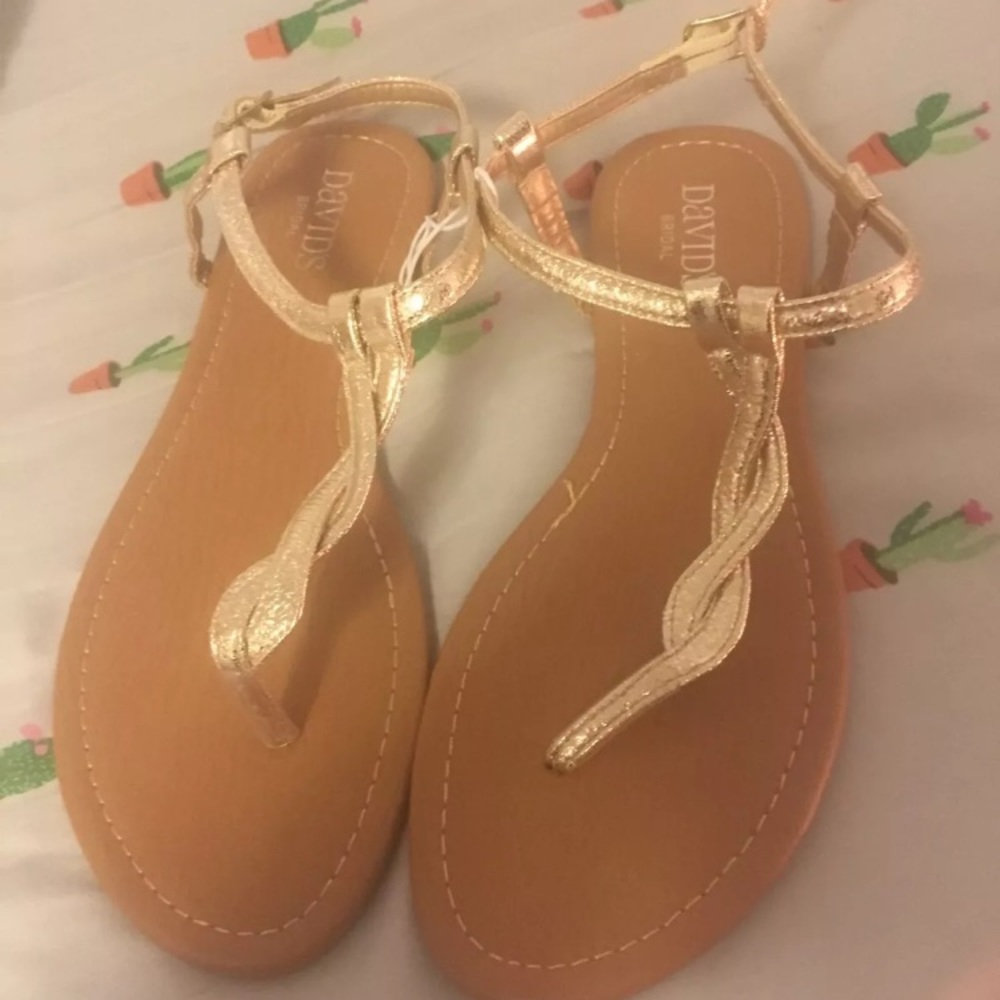 Gold sandals